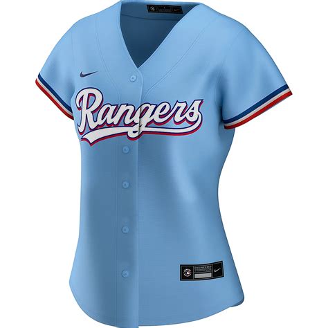 women's texas rangers nike light blue alternate replica team jersey|texas rangers powder blue jersey.